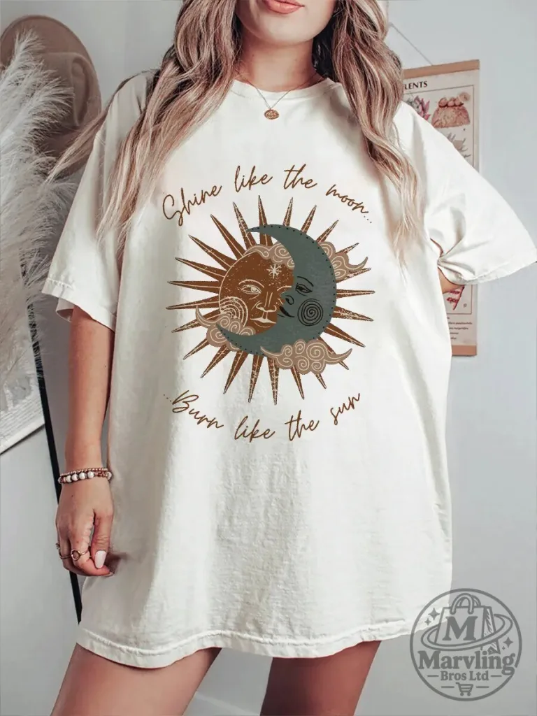 Celestial Sun and Moon Phases Spiritual T-Shirt 6 Celestial Sun and Moon Phases Spiritual T-Shirt