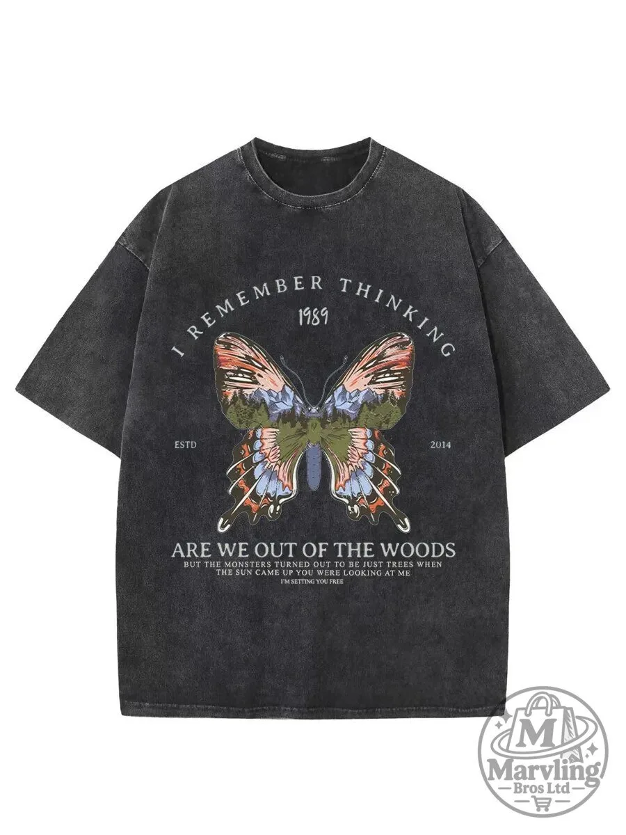 Taylor Swift 1989 Album Are We Out Of The Woods Butterfly T-Shirt